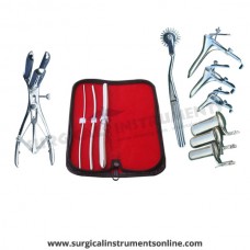 Hegar uterine dilator 3 pieces set,3-4, 5-6, 13-14, pinwheel, mathieu, grave 3pcs, collin 3pcs